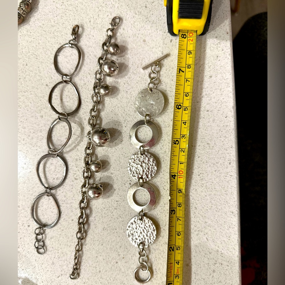 3 sterling silver bracelets - all 3 for 65 or 1 for $20